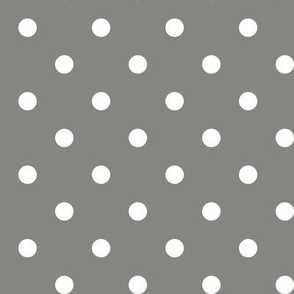 03 Pewter-Polka Dots- 1/2 inch- Petal Solids Coordinate- Solid Color- Neutral Wallpaper- Gray- Grey- Natural- Ecru- Taupe- Neutral