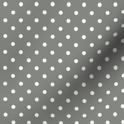 03 Pewter-Polka Dots- 1/4 inch- Petal Solids Coordinate- Solid Color- Neutral Wallpaper- Gray- Grey- Natural- Ecru- Taupe- Neutral