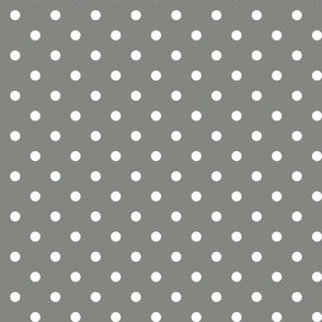 03 Pewter-Polka Dots- 1/4 inch- Petal Solids Coordinate- Solid Color- Neutral Wallpaper- Gray- Grey- Natural- Ecru- Taupe- Neutral