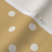 10 Honey- Polka Dots- 1/2 inch- Gold- Ocher- Mustard- Saffron- Neutral- Natural Earth Tones Wallpaper- Fall- Autumn