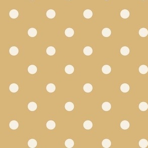 10 Honey- Polka Dots- 1/2 inch- Gold- Ocher- Mustard- Saffron- Neutral- Natural Earth Tones Wallpaper- Fall- Autumn
