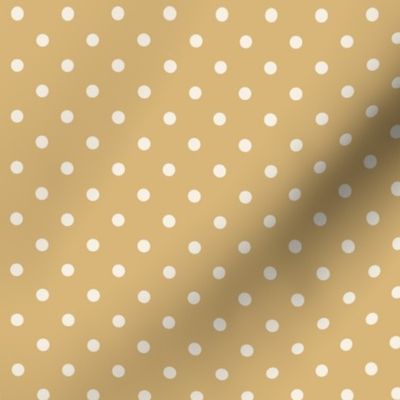 10 Honey- Polka Dots- 1/4 inch- Gold- Ocher- Mustard- Saffron- Neutral- Natural Earth Tones Wallpaper- Fall- Autumn