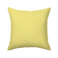11 Buttercup- Polka Dots- 1/4 inch- Linen Texture- Dark- Petal Solids Coordinate- Solid Color- Faux Texture Wallpaper- Gold- Light Yellow- Pastel- Fall- Autumn- Spring- Summer