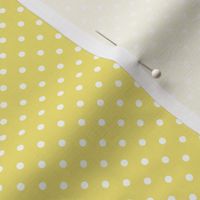 11 Buttercup- Polka Dots- 1/8 inch- Linen Texture- Dark- Petal Solids Coordinate- Solid Color- Faux Texture Wallpaper- Gold- Light Yellow- Pastel- Fall- Autumn- Spring- Summer