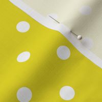 12- Lemon Lime- Polka Dots- 1/2 inch- Petal Solids Coordinate- Dopamine Wallpaper- Gold- Bright Yellow- Fall- Autumn- Spring- Summer