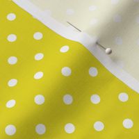 12- Lemon Lime- Polka Dots- 1/4 inch- Petal Solids Coordinate- Dopamine Wallpaper- Gold- Bright Yellow- Fall- Autumn- Spring- Summer