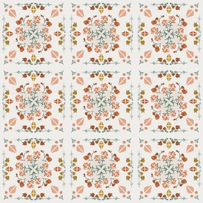 Wildflower Ceramic Tile (6" Fabric / 4.5" Wallpaper)