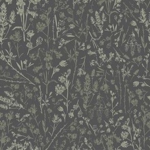 Dark Autumn Boho Floral (6" Fabric / 4.5" Wallpaper)