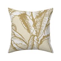 MUSA BASJOO TWO - CREAM WITH BLACK GOLDEN LINES, LARGE SCALE