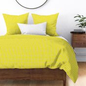 12- Lemon Lime- Polka Dots on Grid- 1/2 inch- Petal Solids Coordinate- Dopamine Wallpaper- Gold- Bright Yellow- Fall- Autumn- Spring- Summer