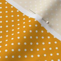 13 Marigold- Polka Dots- 1/8 inch- Petal Solids Coordinate- Solid Color- Dopamine Wallpaper- Gold- Ochre- Honey- Orange- Mustard- Bright Earth Tones- Fall- Autumn- Summer