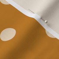 15 Desert Sun- Polka Dots- 1 inch- Petal Solids Coordinate- Golden Wallpaper- Gold- Ochre- Goldenrod- Honey- Mustard- Warm Earth Tones- Fall- Autumn