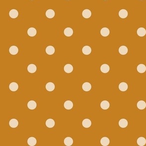 15 Desert Sun- Polka Dots- 1/2 inch- Petal Solids Coordinate- Golden Wallpaper- Gold- Ochre- Goldenrod- Honey- Mustard- Warm Earth Tones- Fall- Autumn