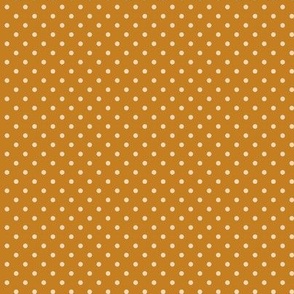 15 Desert Sun- Polka Dots- 1/8 inch- Petal Solids Coordinate- Golden Wallpaper- Gold- Ochre- Goldenrod- Honey- Mustard- Warm Earth Tones- Fall- Autumn
