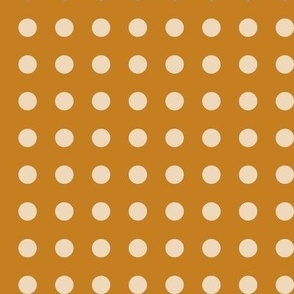 15 Desert Sun- Polka Dots on Grid- 1/2 inch- Petal Solids Coordinate- Golden Wallpaper- Gold- Ochre- Goldenrod- Honey- Mustard- Warm Earth Tones- Fall- Autumn