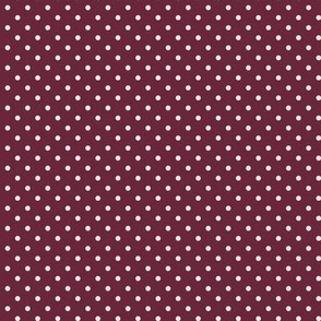 16 Wine- Polka Dots- 1/8 inch- Petal Solids Coordinate- Classic Wallpaper- Burgundy- Dark Red- Warm Earth Tones- Fall- Autumn