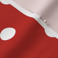 17 Poppy Red- Polka Dots- 1 inch- Petal Solids Coordinate- Dopamine Wallpaper- Christmas- Holidays- Valentines Day