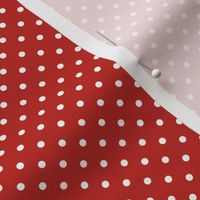 17 Poppy Red- Polka Dots- 1/8 inch- Petal Solids Coordinate- Dopamine Wallpaper- Christmas- Holidays- Valentines Day