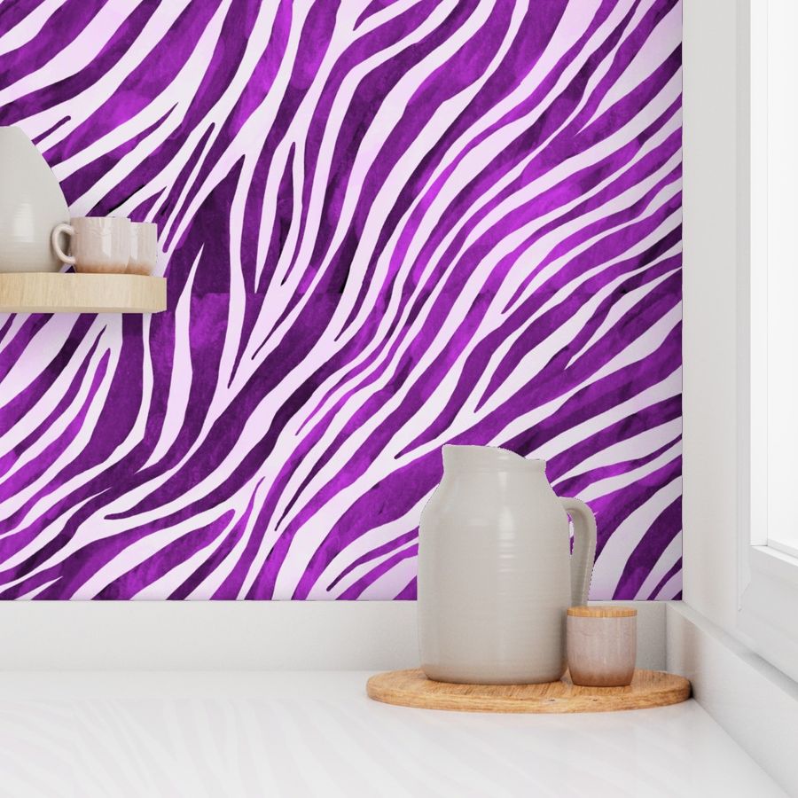 Zebra purple paint