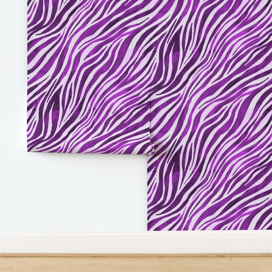 Zebra purple paint