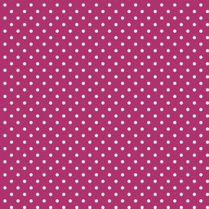 18 Bubble Gum- Polka Dots- 1/8 inch- Petal Solids Coordinate- Dopamine Wallpaper- Magenta- Bright Pink- Valentines Day- Barbiecore