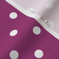 19 Berry- Polka Dots- 1/2 inch- Petal Solids Coordinate- Magenta Pink Wallpaper- Magenta- Bright Pink- Dark Pink- Valentines Day- Barbiecore