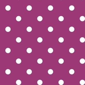 19 Berry- Polka Dots- 1/2 inch- Petal Solids Coordinate- Magenta Pink Wallpaper- Magenta- Bright Pink- Dark Pink- Valentines Day- Barbiecore