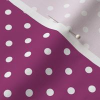 19 Berry- Polka Dots- 1/4 inch- Petal Solids Coordinate- Magenta Pink Wallpaper- Magenta- Bright Pink- Dark Pink- Valentines Day- Barbiecore