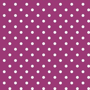 19 Berry- Polka Dots- 1/4 inch- Petal Solids Coordinate- Magenta Pink Wallpaper- Magenta- Bright Pink- Dark Pink- Valentines Day- Barbiecore