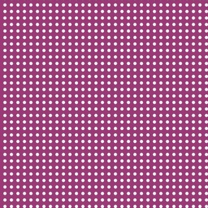 19 Berry- Polka Dots on Grid- 1/8 inch- Petal Solids Coordinate- Magenta Pink Wallpaper- Magenta- Bright Pink- Dark Pink- Valentines Day- Barbiecore