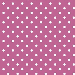 20 Peony- Polka Dots- 1/4 inch- Petal Solids Coordinate- Barbiecore Wallpaper- Magenta- Bright Pink- Valentines Day- Spring