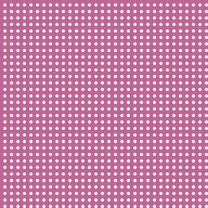 20 Peony- Polka Dots on Grid- 1/8 inch- Petal Solids Coordinate- Barbiecore Wallpaper- Magenta- Bright Pink- Valentines Day- Spring