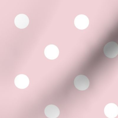 21 Cotton Candy- Polka Dots- 1 inch- Petal Solids Coordinate- Soft Pink Nursery Wallpaper- Pastel Pink- Baby Pink-Valentines Day