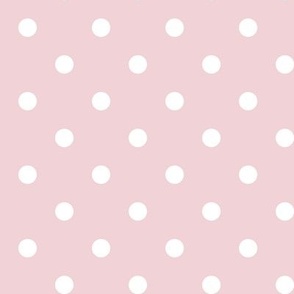 21 Cotton Candy- Polka Dots- 1/2 inch- Petal Solids Coordinate- Soft Pink Nursery Wallpaper- Pastel Pink- Baby Pink-Valentines Day