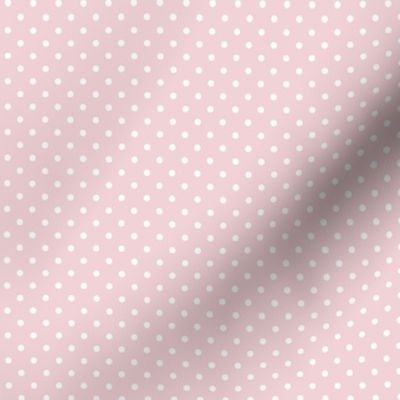 21 Cotton Candy- Polka Dots- 1/8 inch- Petal Solids Coordinate- Soft Pink Nursery Wallpaper- Pastel Pink- Baby Pink-Valentines Day