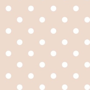 22 Blush- Polka Dots- 1/2 inch- Petal Solids Coordinate- Neutral Nursery Wallpaper- Pastel Blush Pink- Soft Blush- Valentines Day- Spring