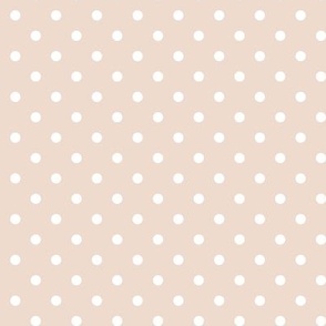 22 Blush- Polka Dots- 1/4 inch- Petal Solids Coordinate- Neutral Nursery Wallpaper- Pastel Blush Pink- Soft Blush- Valentines Day- Spring