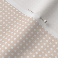 22 Blush- Polka Dots on Grid- 1/8 inch- Petal Solids Coordinate- Neutral Nursery Wallpaper- Pastel Blush Pink- Soft Blush- Valentines Day- Spring