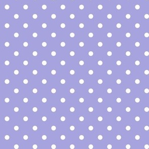 26 Lilac- Polka Dots- 1/4 inch- Petal Solids Coordinate- Nursery Wallpaper- Pastel Purple- Lavender- Periwinkle- Pastel Halloween