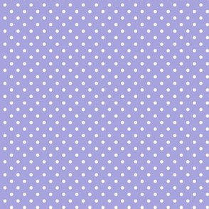 26 Lilac- Polka Dots- 1/8 inch- Petal Solids Coordinate- Nursery Wallpaper- Pastel Purple- Lavender- Periwinkle- Pastel Halloween
