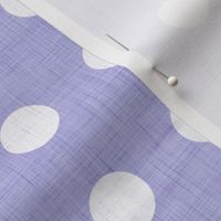 26 Lilac- Polka Dots on Grid- 1 inch- Linen Texture- Dark- Petal Solids Coordinate- Faux Texture Wallpaper- Pastel Purple- Lavender- Periwinkle- Pastel Halloween