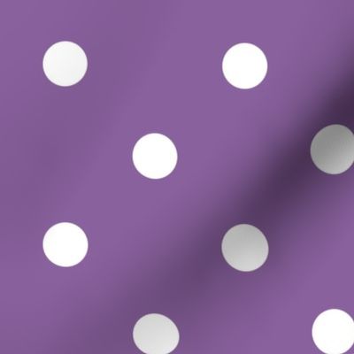 27 Orchid- Polka Dots- 1 inch- Dark- Petal Solids Coordinate- Purple Wallpaper- Purple- Violet- Lavender- Pastel Halloween