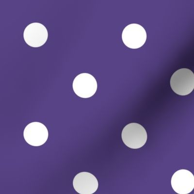 28 Grape- Polka Dots- 1 inch- Petal Solids Coordinate- Polka Dot Wallpaper- Purple- Violet- Halloween