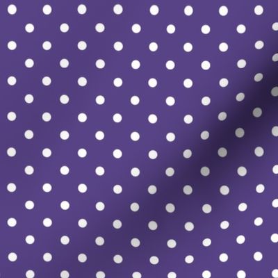 28 Grape- Polka Dots- 1/4 inch- Petal Solids Coordinate- Polka Dot Wallpaper- Purple- Violet- Halloween