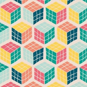 Geek Cubes Solved - Pink