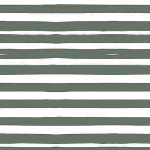 Green and White Stripes (6")