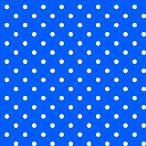 31 Cobalt- Polka Dots- 1/4 inch- Petal Solids Coordinate- Dopamine Wallpaper- Bright Blue- Indigo- Coastal- Nautical- Summer