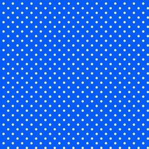 31 Cobalt- Polka Dots- 1/8 inch- Petal Solids Coordinate- Dopamine Wallpaper- Bright Blue- Indigo- Coastal- Nautical- Summer