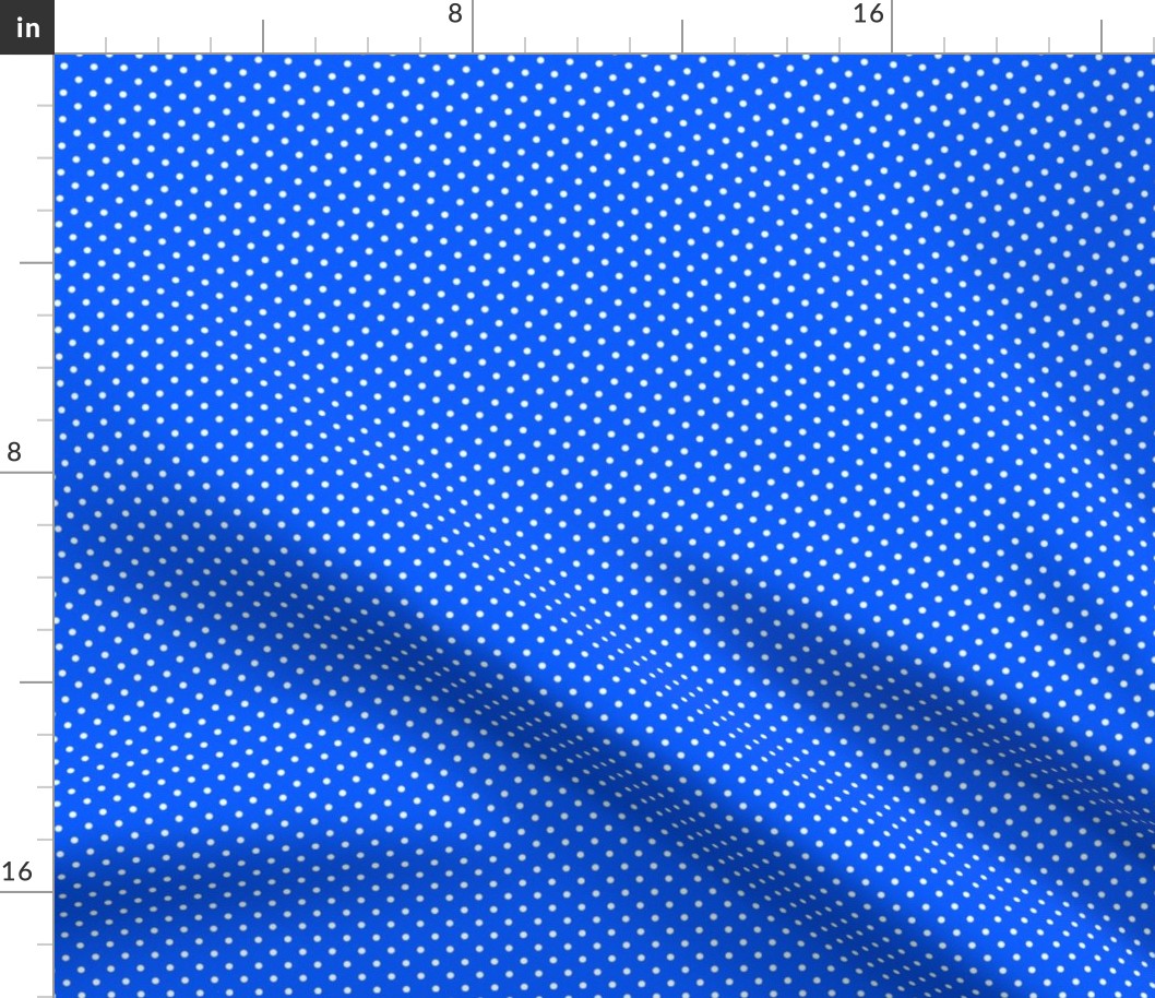 31 Cobalt- Polka Dots- 1/8 inch- Petal Solids Coordinate- Dopamine Wallpaper- Bright Blue- Indigo- Coastal- Nautical- Summer