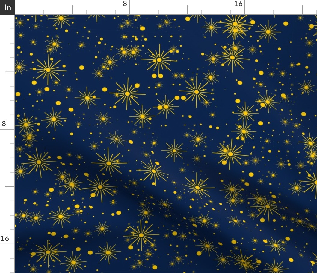 Stars on  a Dark Blue Sky